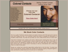 Tablet Screenshot of coloredcontacts.com